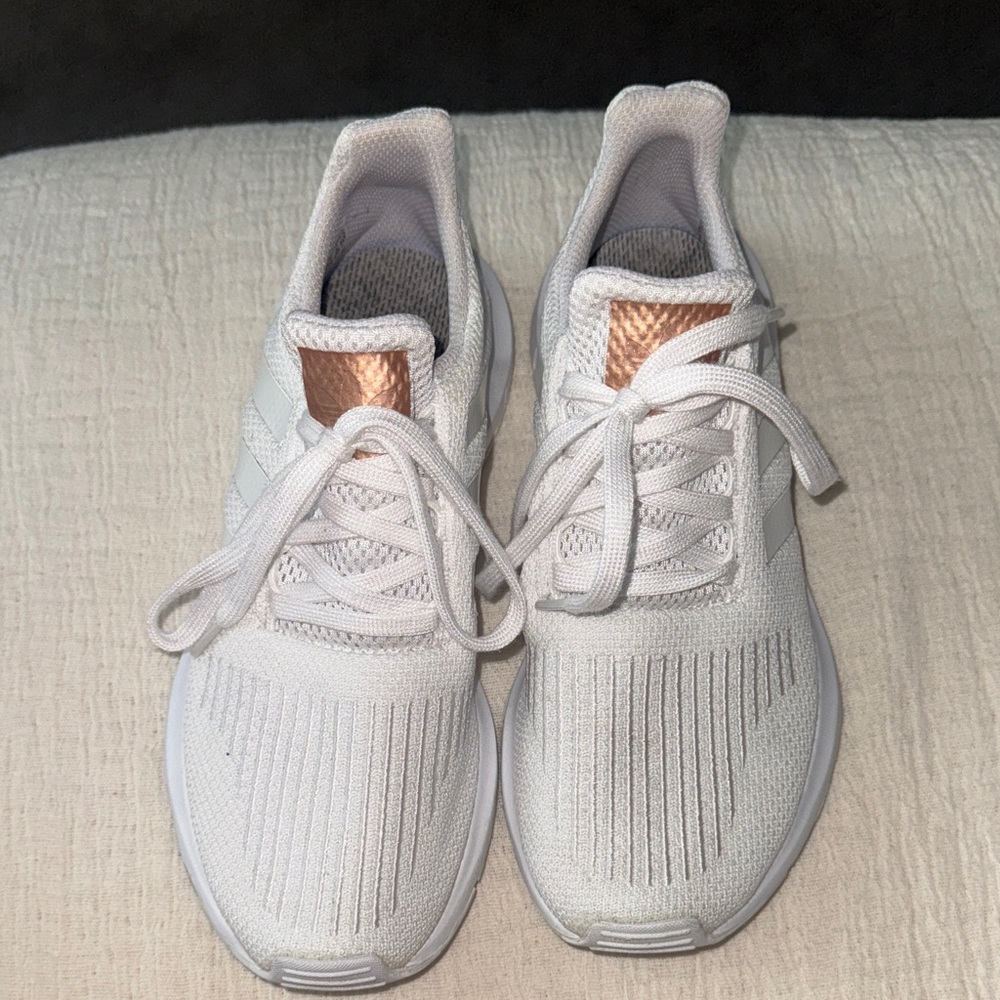 Adidas white sneakers - size 6.5